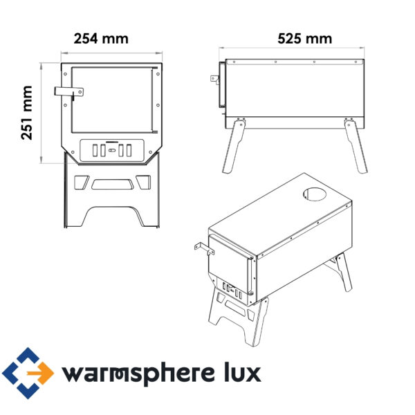 WarmSphere De Lux Kamp Sobası - Görsel 7